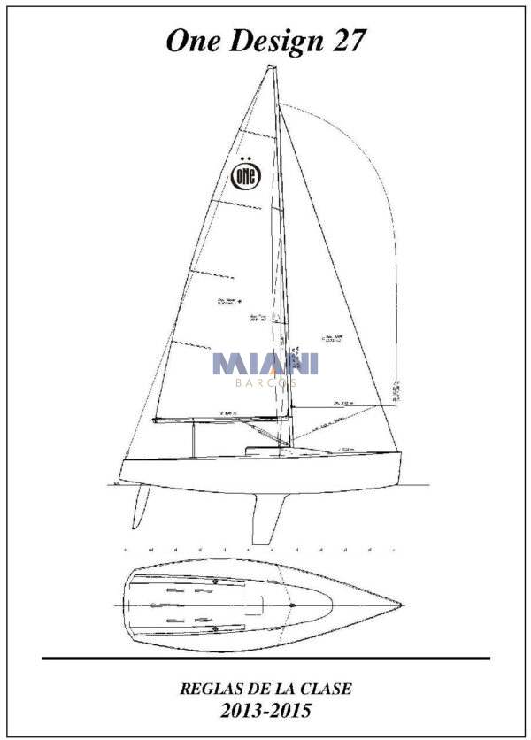velero Corum OD27. Velero de regata.