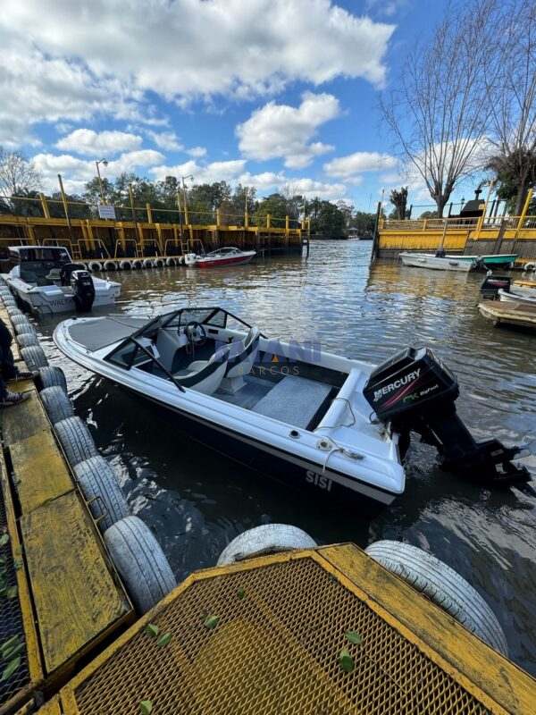 lancha Canestrari Challenger año 1988 con motor Mercury 60hp big foot 2013. Restaurada a nuevo en 2023. en venta en @mianibarcos