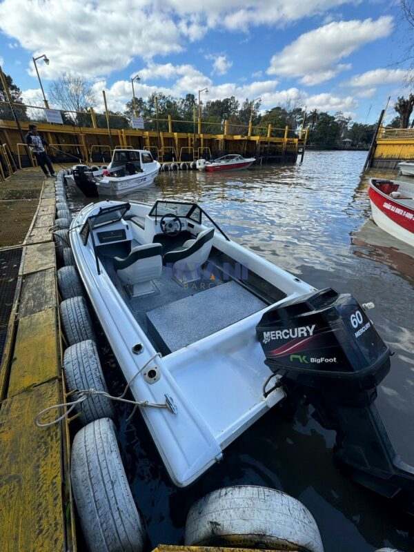 lancha Canestrari Challenger año 1988 con motor Mercury 60hp big foot 2013. Restaurada a nuevo en 2023. en venta en @mianibarcos