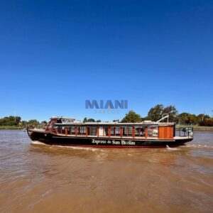 en venta @mianibarcos. amarra en san isidro. casa flotante de 15 mts. vista navegando